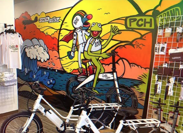 coastal vibes mural